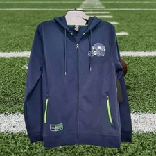 NEW Seattle Seahawks NFL Team Apparel Hoodie Jacket Size Small Full Zip Pockets