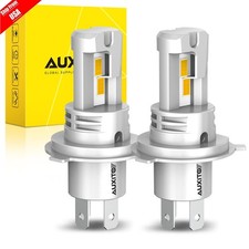 Auxito H4 Led Headlight Bulbs Hilow Dual Beams 3000k Dual Colors Golden Yellow