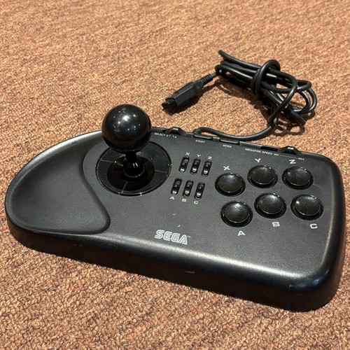 Sega Genesis 6 Button Arcade Stick Controller MK-1627 - Works - FREE SHIPPING