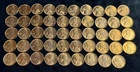 SEE VIDEO 6 Coins From Roll 1939-P Lincoln Wheat Cent Penny 1c GEM RED BU thebes