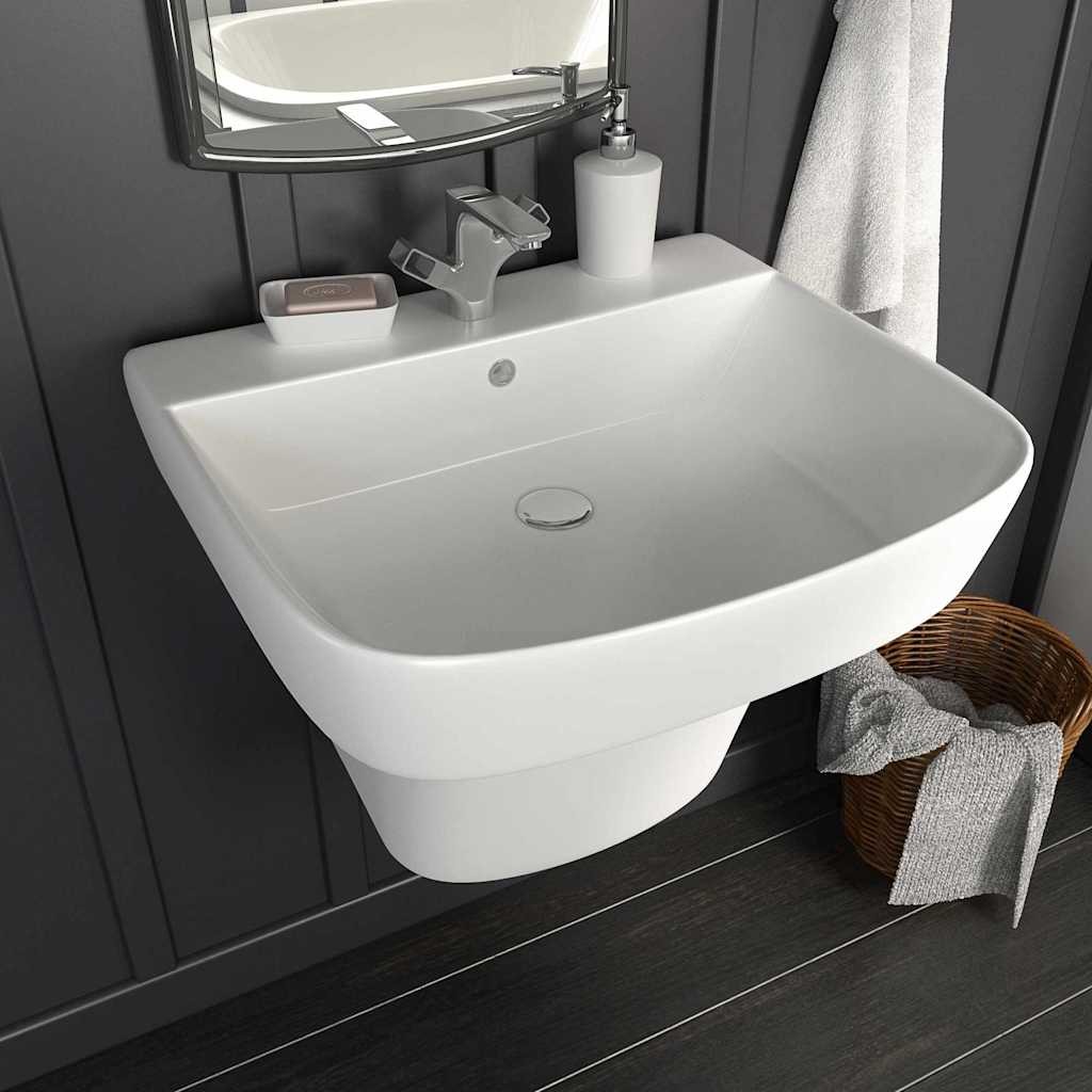 Lavabo Bianco 50 x 45 x 41 cm Ceramica Smaltata - 1
