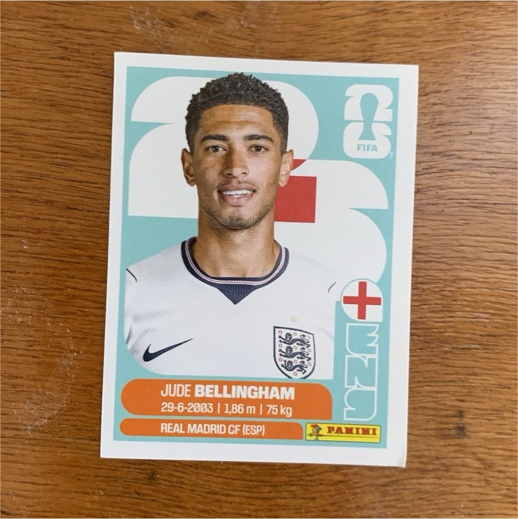 Panini FIFA World Cup 2026 Jude Bellingham Sticker Card ENG 11 Soccer