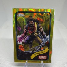 2025 Topps Chrome Marvel Bishop #197 Yellow Lava Refractor