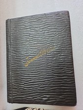 Antikes Souvenir Postkartenalbum braun Faux Ephemera Buch 50 Seiten fasst 200