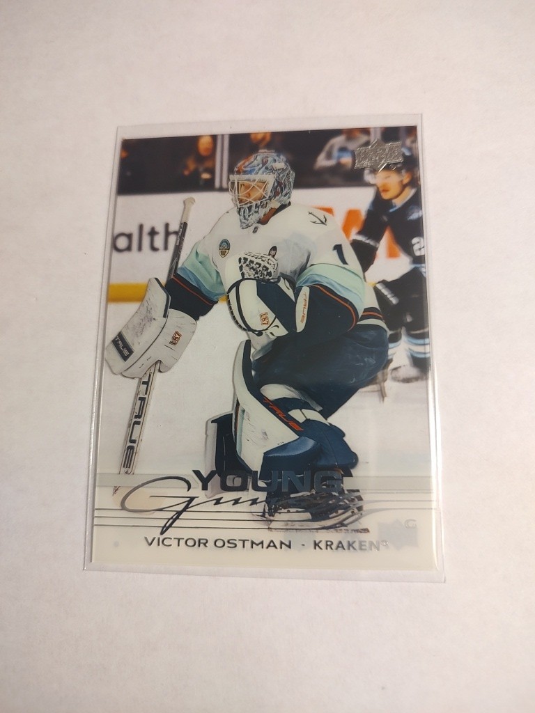 2025-26 Upper Deck Series 1 Young Guns Clear Cut Victor Ostman Seattle #245