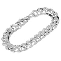 Armband 925 Sterling Silber 22Cm Panzerkette Oval Geschliffen Herren Armkette