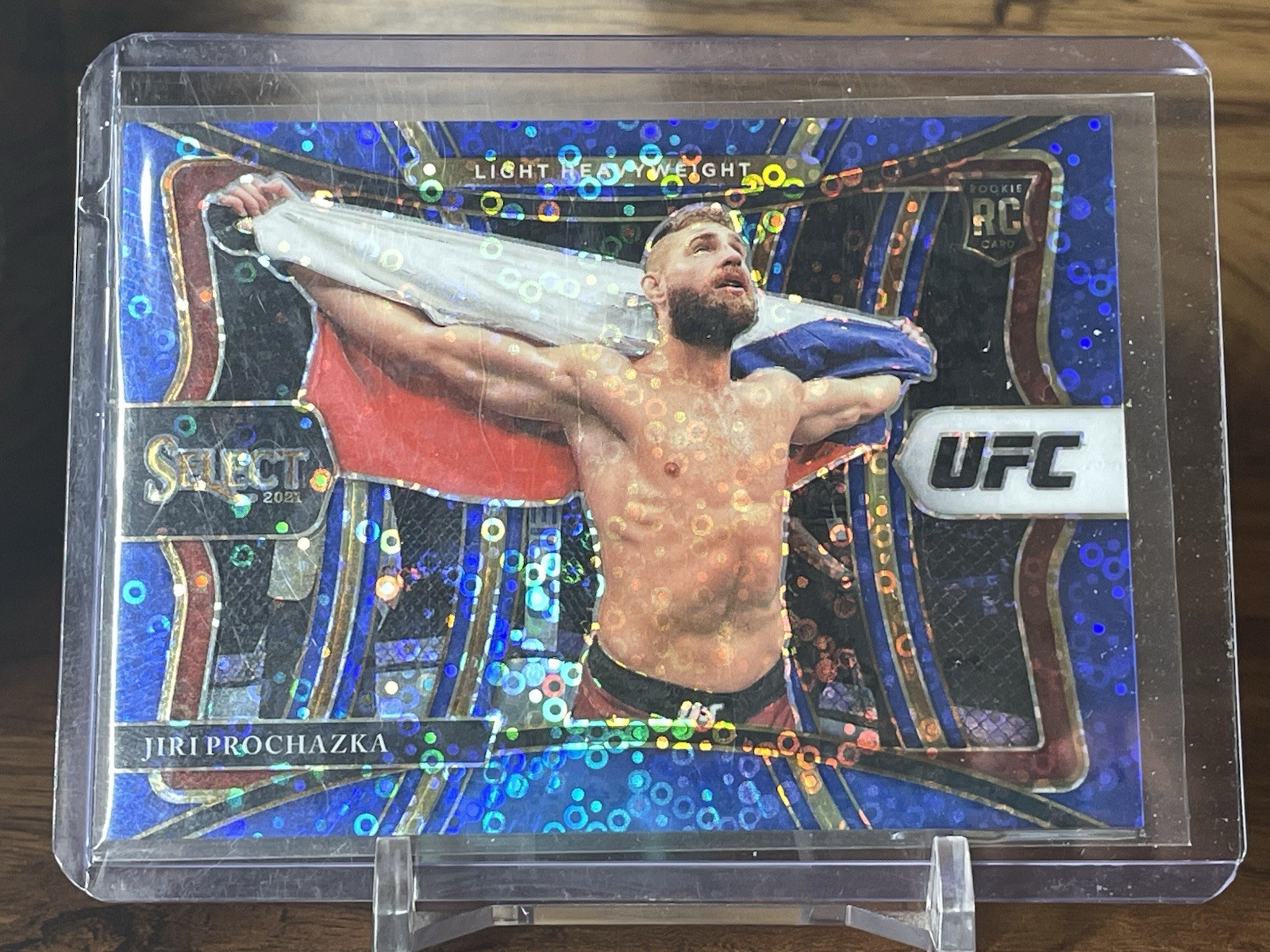 Jiri Prochazka 2021 Panini Select UFC Premier Blue Disco Prizm /99 #149 Rookie