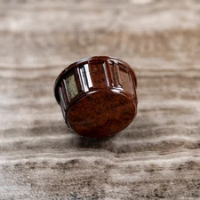 Vintage Midcentury Radio Knob 1pc 1940s-50s Bakelite 1/4" Opening w/ Set Screw