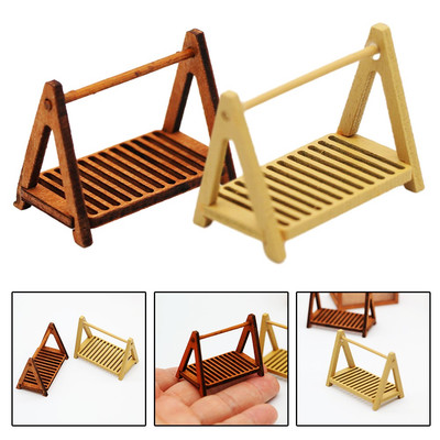 Exquisites 1 6/1 12 Scale Puppenhaus Holz Brotregal f��r Puppenhaus Szene