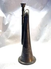 Civil War Confederate CSA Field Musician’s Bugle Horn w/ Embossed CSA Wreath