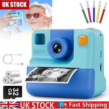Kids Camera Video Recorder 1080P LCD Mini Toy Digital Children Cam Instant Print