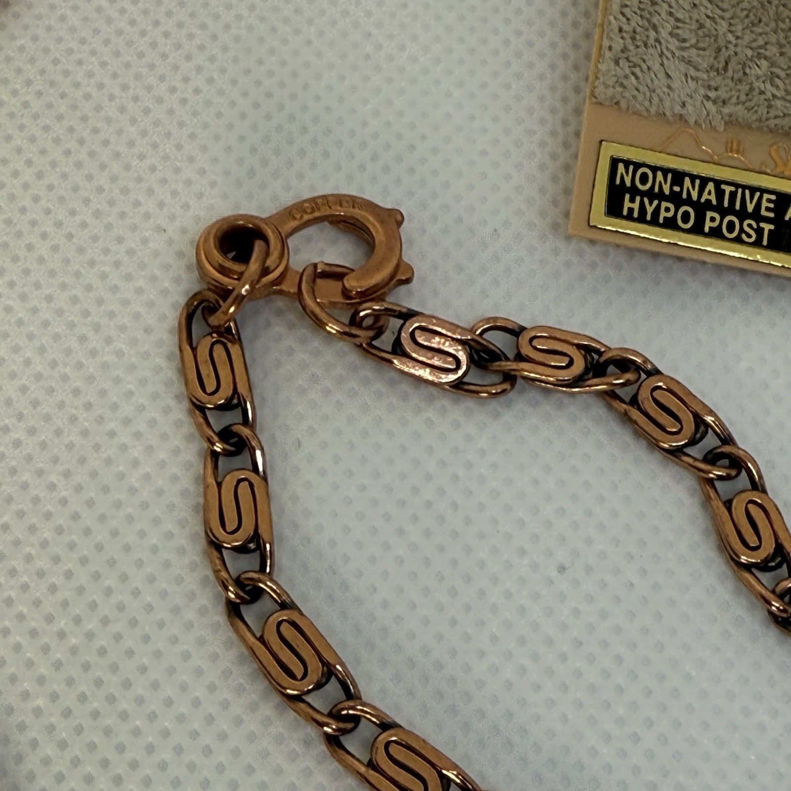 Swirl Link Solid Copper Bracelet/Necklace/Earring… - image 2