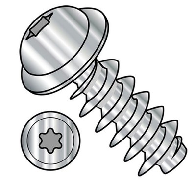 M3-1.34x6 A2 Stainless 6-Lobe Washer Head Screws Fully Threaded2500pcs Taiwan PT