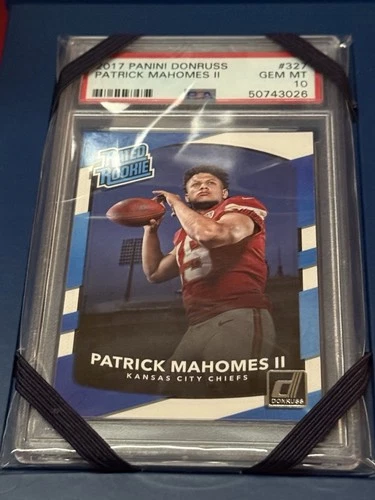 2017 PANINI DONRUSS #327 RATED ROOKIE PATRICK MAHOMES II (RC) PSA 10💎