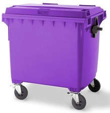 1100 Litre  Wheelie Bin Purple -EN840 Certified