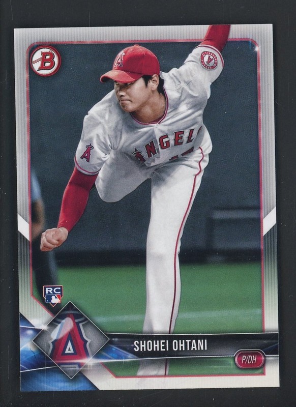 2018 Bowman #49 Shohei Ohtani Pitching Angels RC Rookie