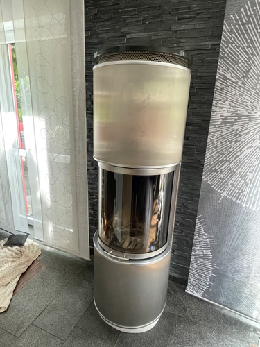 Spartherm Piu Kaminofen rund in Edelstahl - Bild 3 von 4