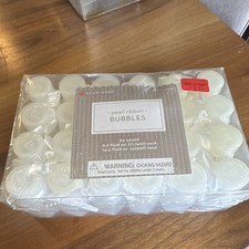 Club Wedd Pearl Ribbon Bubbles 24 Count Wedding Favor Clear White Plastic