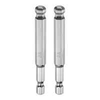 "2Pcs Kugelkopf-Innensechskant-Schraubendreher-Bit 8Mm, 1/4\" Sechskantschaft 75Mm"