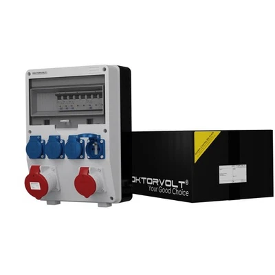 Stromverteiler TD-S 16A 32A 4x230V franz/belg System Doktorvolt 2121 - Bild 1 von 4