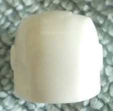 Lego Minifigure - Genuine HEADGEAR Helmet Armor Plates and Ear Protectors WHITE