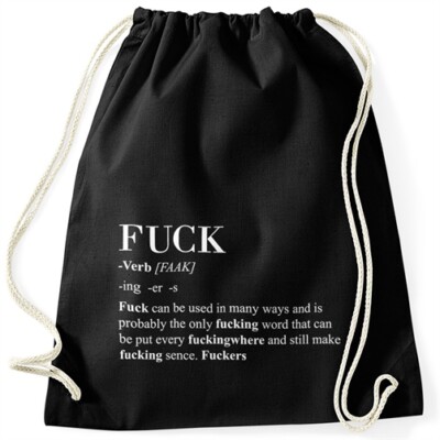 Fuck Moonworks  Word Meaning Gym Bag