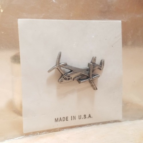 Pewter Airplane Lapel Pin Metal Aeronautics New Mens Jewelry Vtg - Swanky Barn - Picture 5 of 12