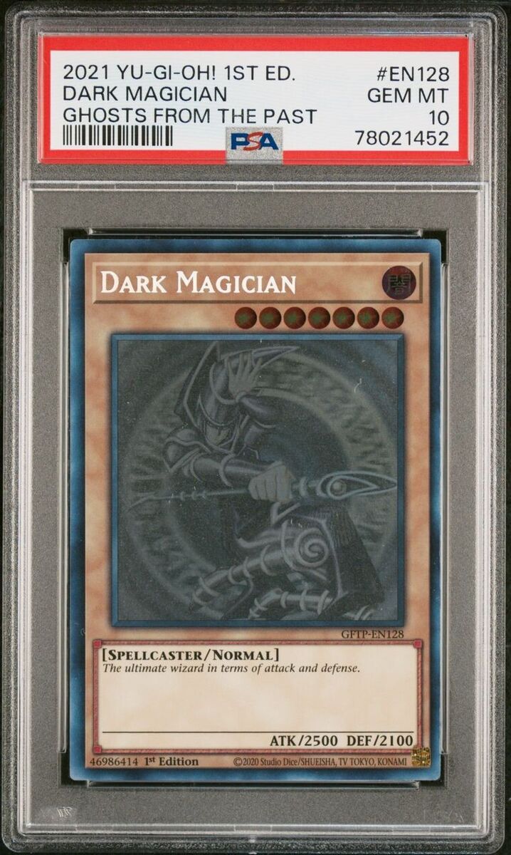 Yu-Gi-Oh Dark Magician - GFTP - Ghost Rare PSA 10 Gem Mint Yu-Gi-Oh Dark Magician - GFTP - Ghost Rare PSA 10 Gem Mint