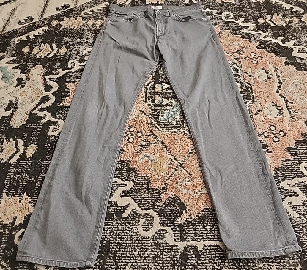 Agolde Jean Womens 33 Grayish Denim Tapered Baggy High Rise *33x33 RARE Color
