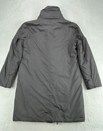 Elie Tahari Down Puffer Women M Gray Puffer Lightweight long coat - Picture 5 of 10