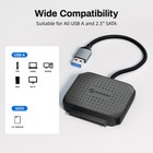 PHIXERO SATA auf USB 2.0-A Adapter für 2,5 Zoll SSD/HDD, SATA auf USB 1m