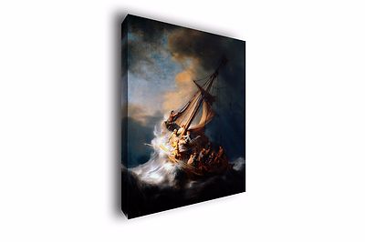 Christ In The Storm Rembrandt Painting Giclee Canvas Print Art Home Decor Wall