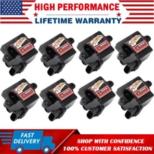 Pack of 8 Square Ignition Coil UF271 For Chevy GMC 4.8 5.3L 6.0L 8.1L 12558693