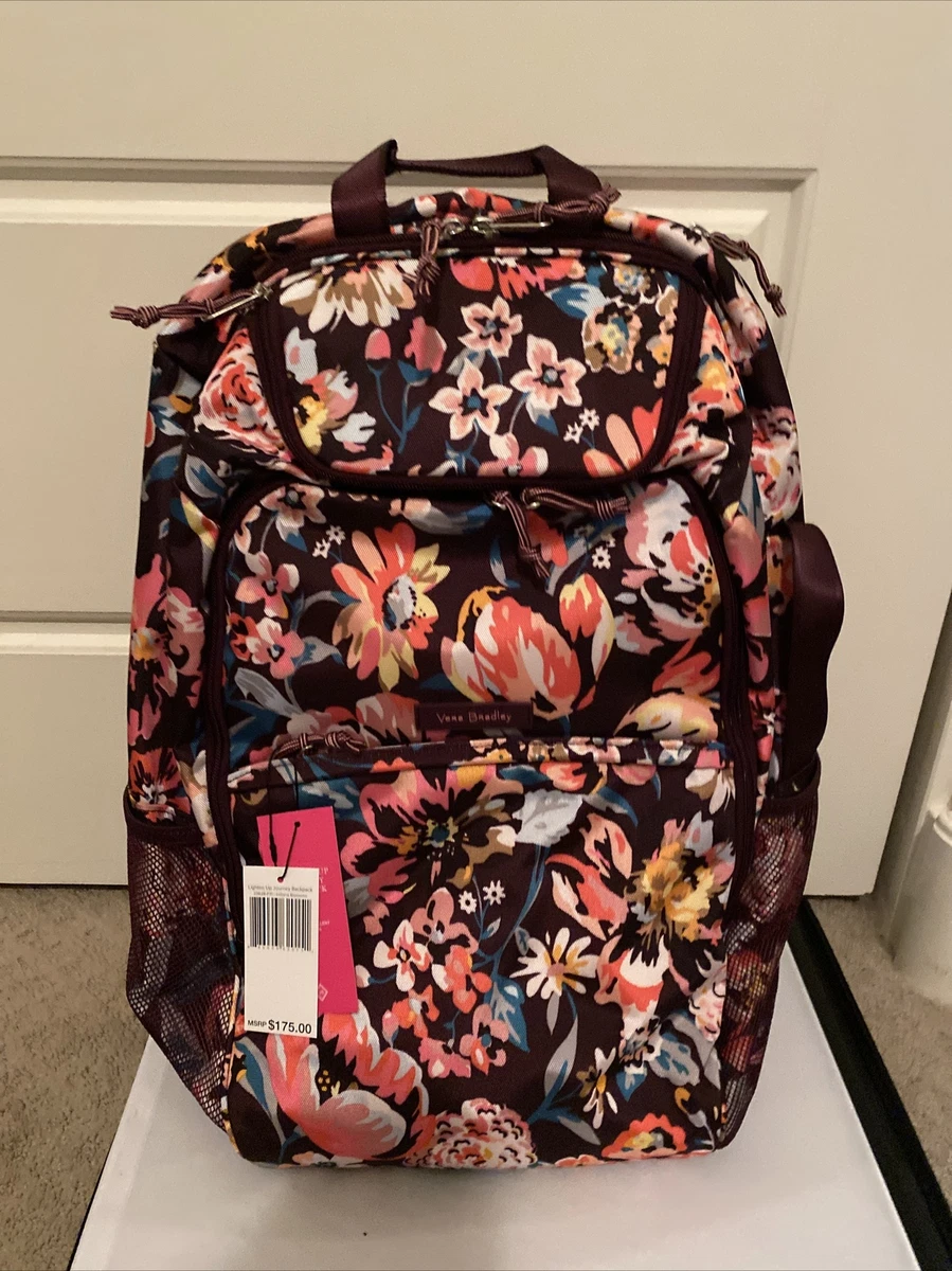 NWT Vera Bradley Lighten Up Journey Backpack - Indiana Blossoms