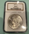 1886 Morgan Silver Dollar NGC MS 63