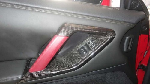 Carbon Fiber interiors door handle cover fit for 09-14 Nissan GT-R GTR R35 - Picture 3 of 4