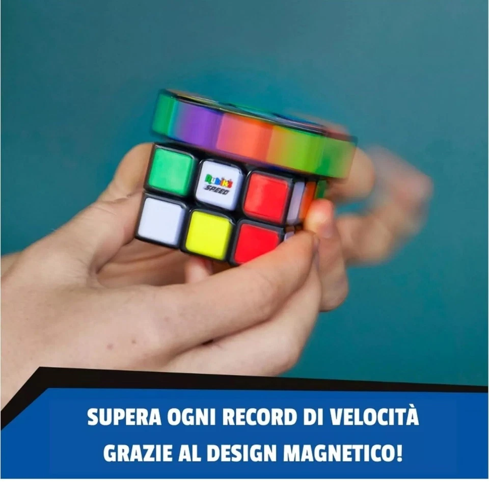 RUBIK'S, SPIN MASTER, Il Cubo di Rubik's Speed 3x3 Magnetico, l'Originale... - Immagine 3 di 4