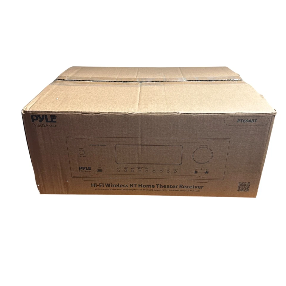 Pyle Hi-Fi Bluetooth Home Theater Receiver 5.2-Ch PT694BT-PARTS-TURNS ON AND OFF - Image 2 of 4