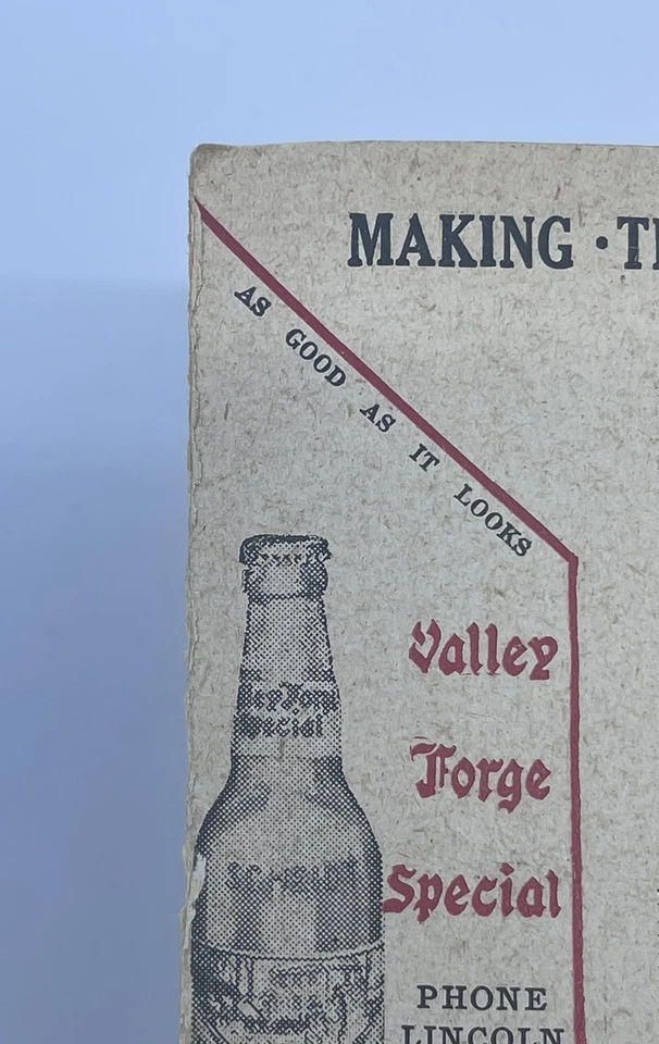 Antigua tarjeta de puntuación de béisbol 1920 Washington Boston Red Sox anuncios de colección RARA Foto 4 de 4