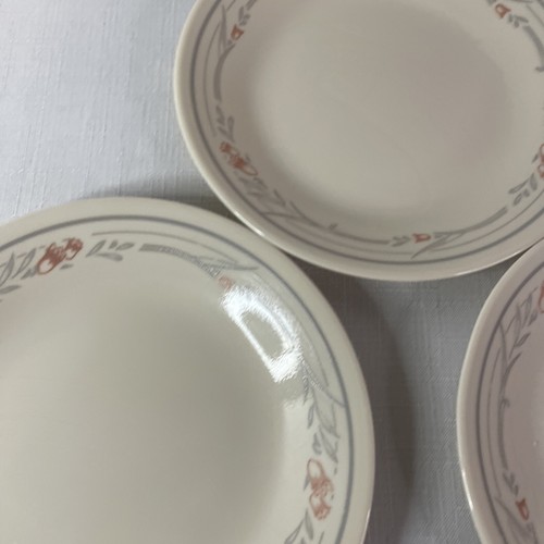 Set of 3 Corning Corelle TULIP ROSE Dessert Plate 6.75” - Picture 2 of 8