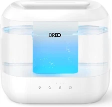 Dreo Humidifier, Top Fill 4L Supersized Cool Mist Humidifier, 32H R
