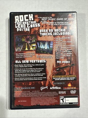 Guitar Hero II (PlayStation 2 PS2) Complete Game CIB With Manual - Picture 2 of 4