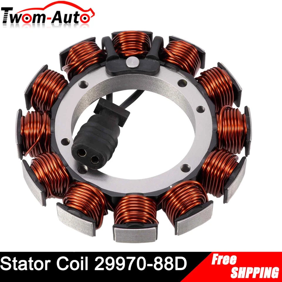 Bobina de generador magnético de estator de 32 amperios para Harley Softail Standard FXST 1989-1993 Foto 4 de 4