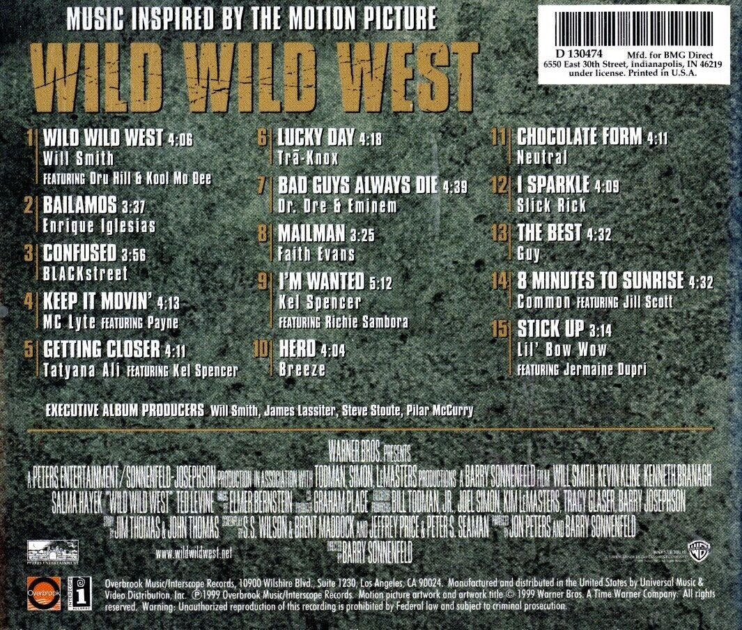 Wild Wild West [1999 Original Soundtrack] - Will Smith, etc. (CD