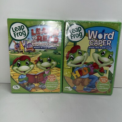 Leap Frog Learning Set, 2 Pack DVD Learn To Read, Word Casper New Sealed