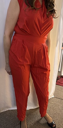 Mono jersey rojo de una pieza para mujer (M) - Imagen 2 de 6