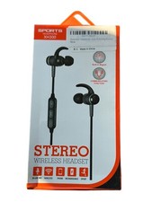XH300 Stereo Wireless Headset Bluetooth Sports Black Magnetic Headphones