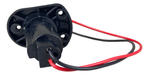 MARINE BOAT 2-PRONG NYLON STERN LIGHT POLE BASE BLACK COVER SOCKET FOR PLUG-IN - 第 2/6 張圖片