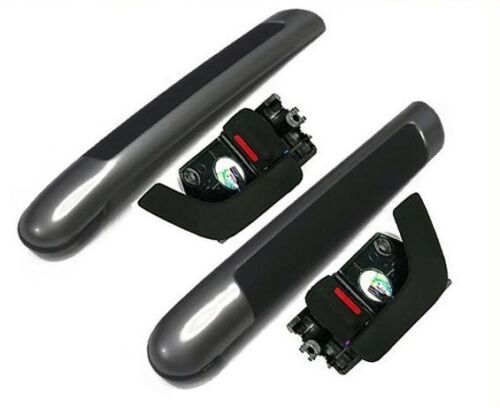NEW INSIDE DOOR HANDLE CATCH & SILVER GRIP COVER SET for 2003-2008 TIBURON COUPE - Picture 1 of 6