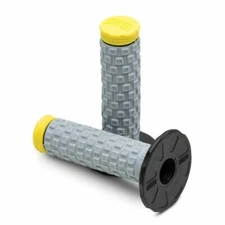 ProTaper 024853 Pillow Top Motocross Grips - Black/Gray/Yellow MX - Pair